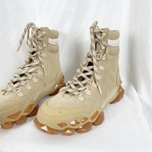 Jimmy Choo x Diamond Hike Barley Crosta Suede Hiking Boot Sneaker Tan Casual - Picture 5 of 12